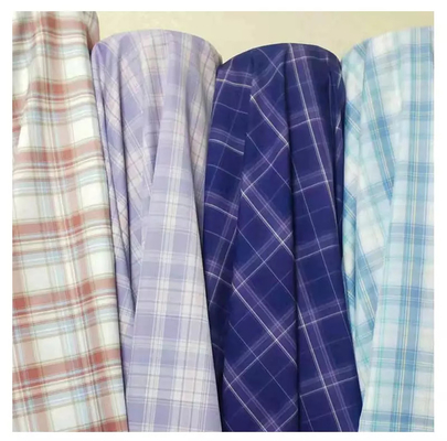 Đã nhuộm Flannel 100 Polyester Filament Kiểm tra sợi Đồng phục vải Giguam có xây dựng